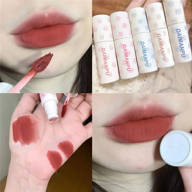 10 Colors Nude Matte Chocolate Lipstick Waterproof Long Lasting Women Red Lip Tint Velvet Glaze Cosmetics lip gloss lip makeup lip glaze lip tint