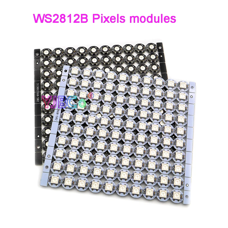 100 Pieces WS2812B LED Chip & Heatsink 5V WS2812 5050 RGB WS2811 IC Ingebouwde Pixels modules