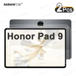 HD Scratch Proof Tempered Glass Screen Protectors - 2 Pack with Oil - Coating Protective Film (2P - Honor Pad 9)