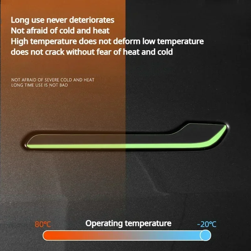 Car Luminous Door Handle Cover Protector Sticker For Tesla Model Y/Y Juniper 2025 Model 3/3 Highland