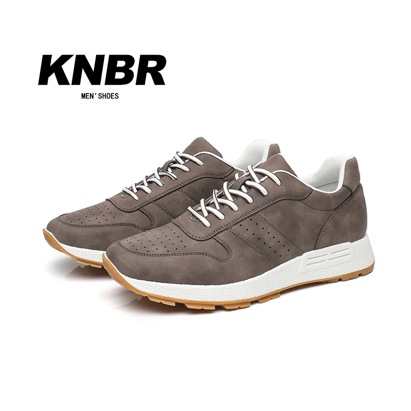 KNBR Casual Sneakers Men Trainers Leather Comfy Shoes for Walking Hiking Jogging Sport Men Trainers Men Shoes