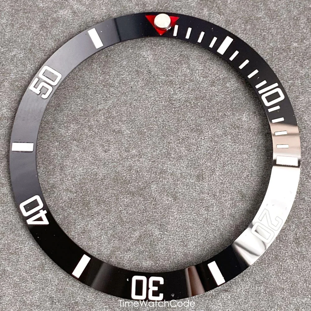 Ceramic Sloping Watch Bezel Insert - Black, Blue, Green, Silver