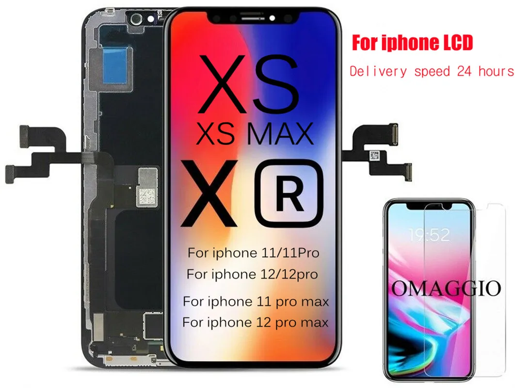 Per Iphone X Xs Xr Sostituzione Display Del Telefono Cellulare, Per Iphone 11 11Pro 12 12Pro Display Lcd, Pro Iphone Mini Display Lcd