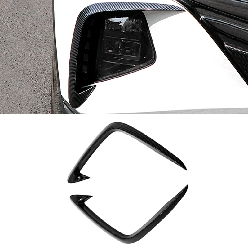 

For Hyundai Tucson NX4 2021 2022 2023 Front Fog Light Lamp Cover Trim Bumper Molding Garnish Eyebrow Eyelid Chrome