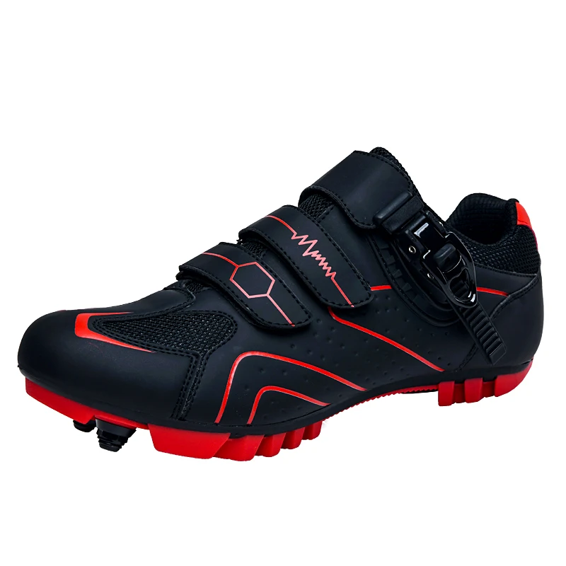 Men's Mountain Cycling Shoes with Quick Ratchet Buckle for Indoor and Outdoor Use
