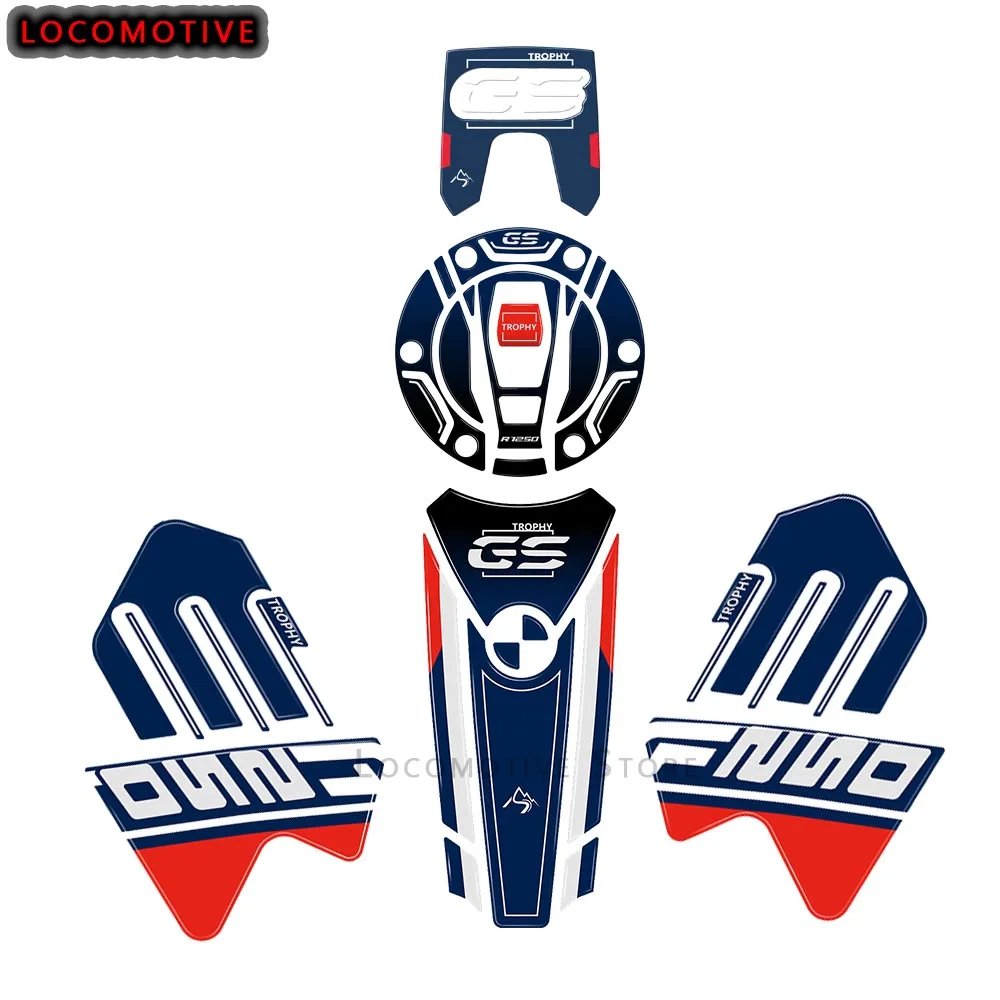 

For BMW R1250GS Adventure Trophy Motorcycle 3D Epoxy Resin Sticker Kit Tank Pad GS 1250 Adventure 2021-2023