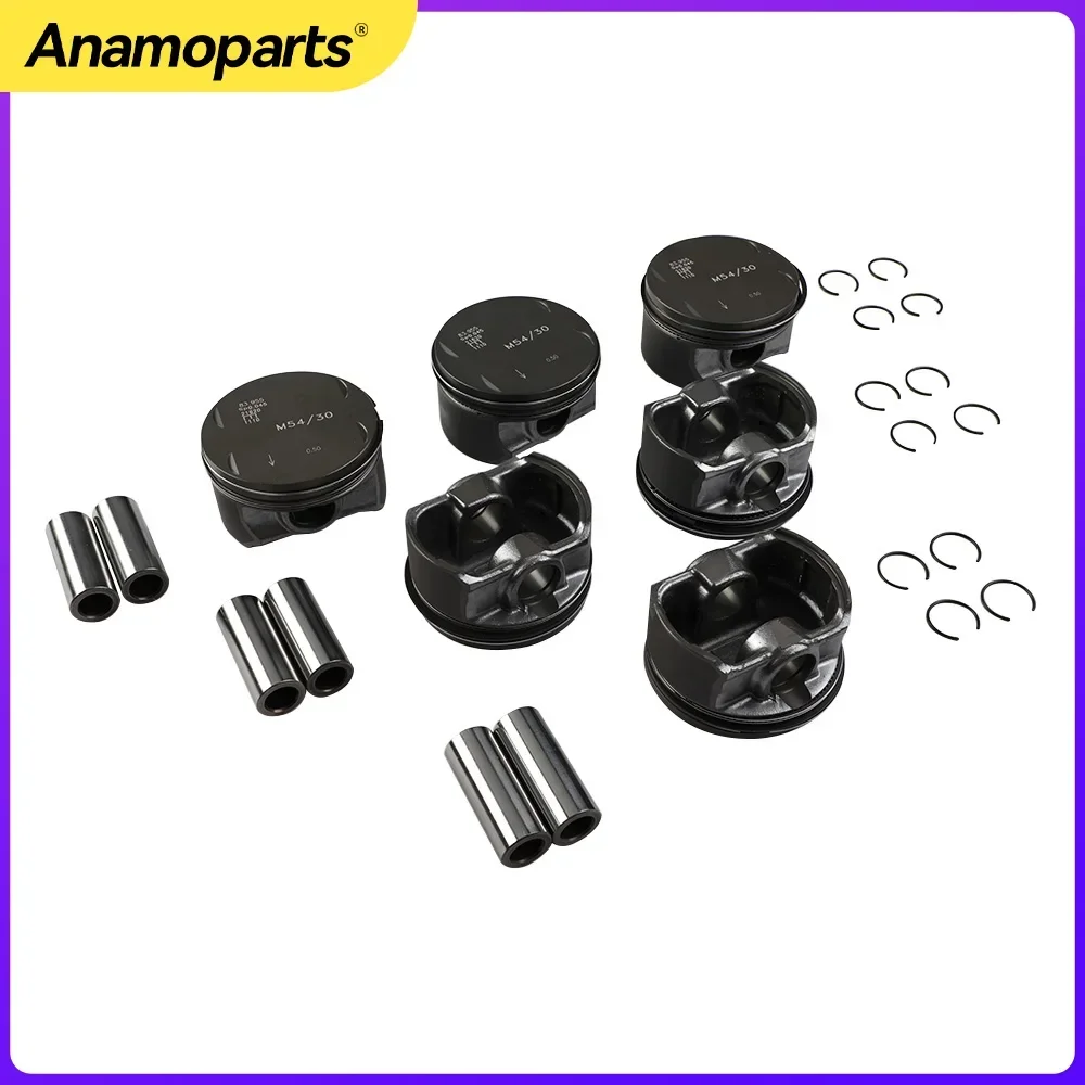 1Set M54 3。 0エンジンピストンリングセット+0。 5