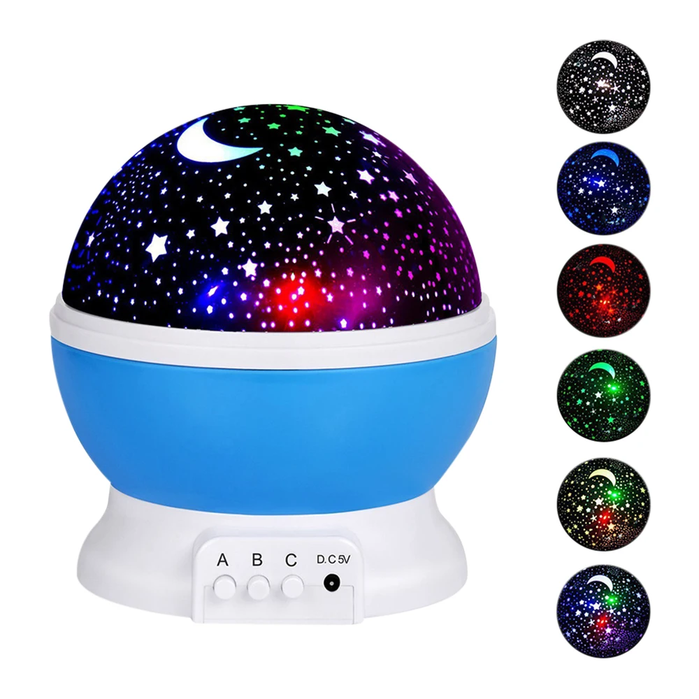 Night Lamp Projector Starry Sky Night Light Projector Baby Lamp Decor Rotating Starry Nursery Moon Galaxy Projector Table Light