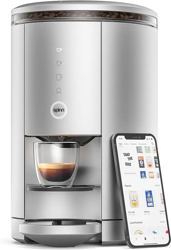 

Espresso & Coffee Machine, Smart WiFi Automatic Coffee Maker, Cold Brew & Espresso Machine Combo with Programmable