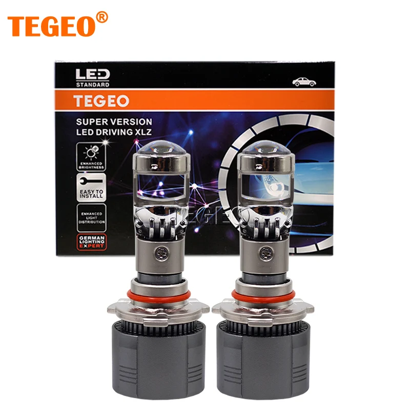 2PCSTEGEOGERMANLIGHTEXPERTH7LEDHeadlightProjectorLensBiLED