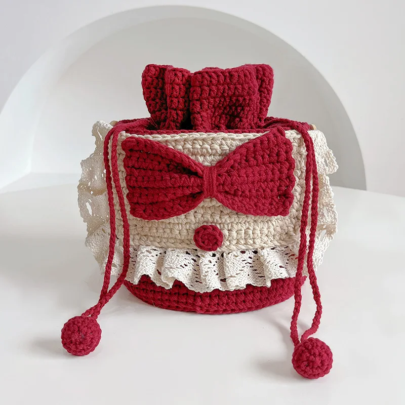 diy-handmade-crochet-knitting-lovely-bowknot-wool-one-shoulder-cross-arm-carrying-children's-bag