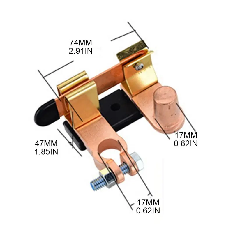 Car Top Post Knife Blade Master Switch Battery Disconnect Isolator Power Cut Off 250A 750A Switch for Marine Car Boat Control Cl