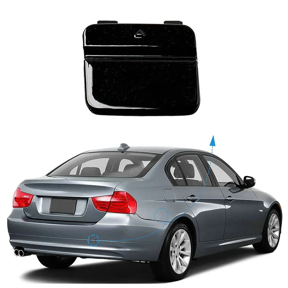 

Черная крышка для заднего бампера BMW E90 328i 335i 2009-2011, буксировочный крючок, накладка на глаза 51127202673, Черный ABS только для 4-дверного седана автомобиля