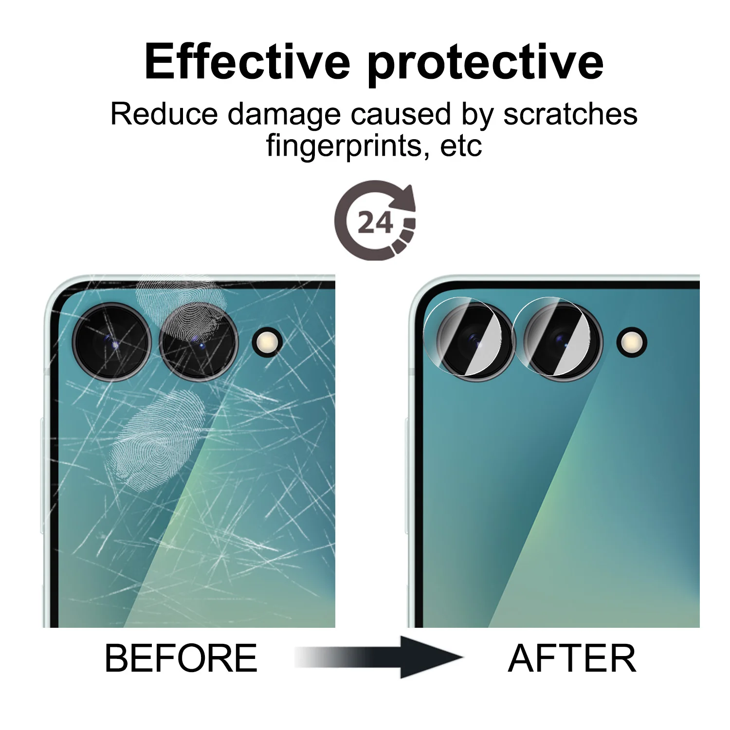Enhanced Camera Lens Tempered Glass Protectors