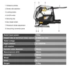 DEKO 600-1000W Jigsaw Variable Speed​ Electric Saw 220V for Woodworking Power Tools with Metal Ruler Carbon Brushes Allen Wrench 4