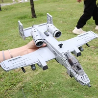 MOC Model US Military A-10 Warthog Fighter Building Blocks F35 Arms Plane New Type Armored Thunderbolt II Fighter Bricks Toys 2