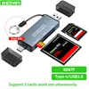 SKOWER Card Reader USB C & USB3.0 to SD Micro SD TF CF Memory Card Device Smart Cardreader for Laptop Accessories Phone 1