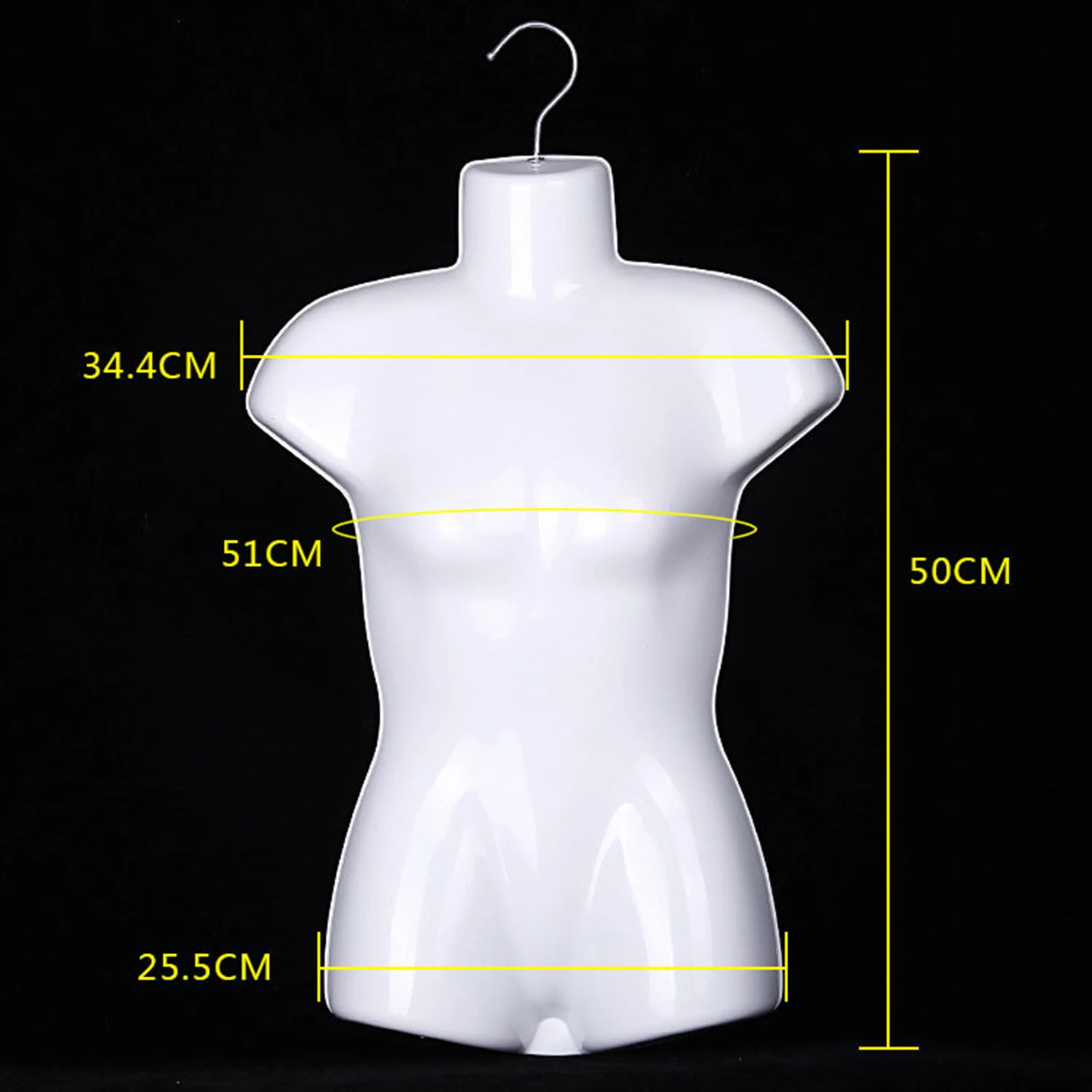 Female Mannequin Body Hanging Fashion Form Mannequin Sewing Mannequin White Female Dress Form Mannequin for Clothing Display