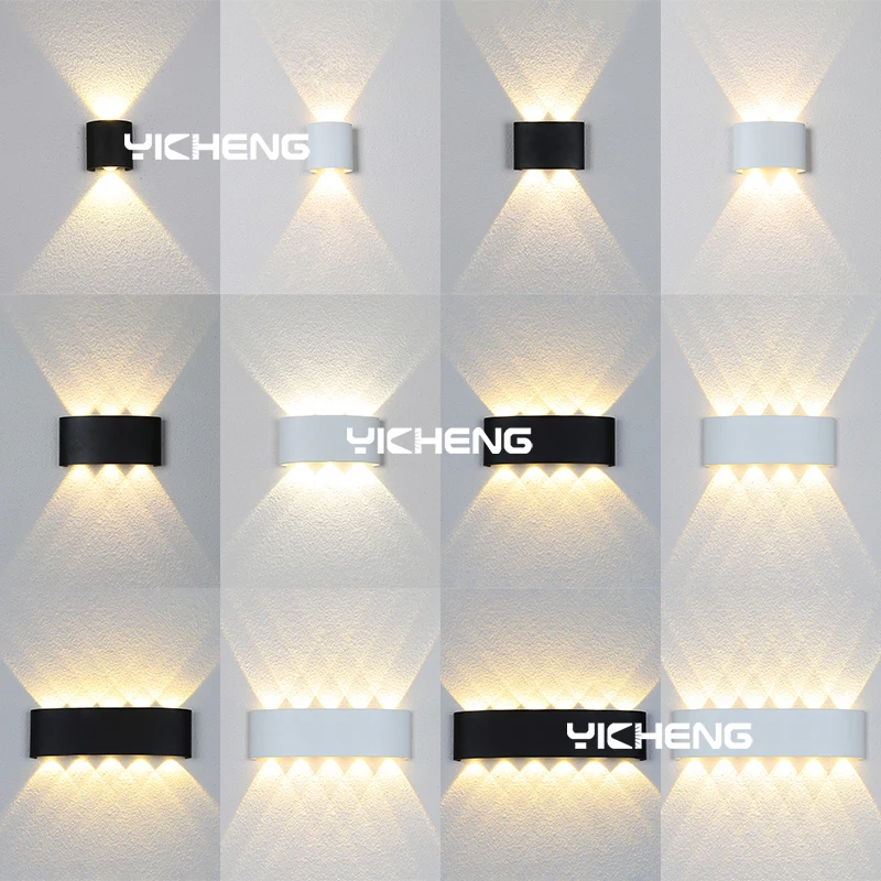 LED Wall Lamp Waterproof Outdoor Aluminum Wall Light Porch/Garden/Bedroom Indoor Modern Nordic Sconce Luminaire 2/4/6/8W 10W 12W modern wall lights