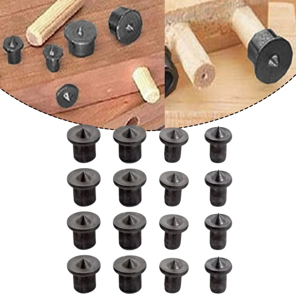 Dowel Centre Point Set Wood Drill Hole Tenon Center Furniture Centering Point Drilling Woodoworking Tools 16pcs 6/8/10/12mm