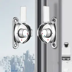 Safety 1pc Crescent Type Double-sided Sliding Door Window Hardware Accessories Insurance Buckle Crescent Lock Window Lock