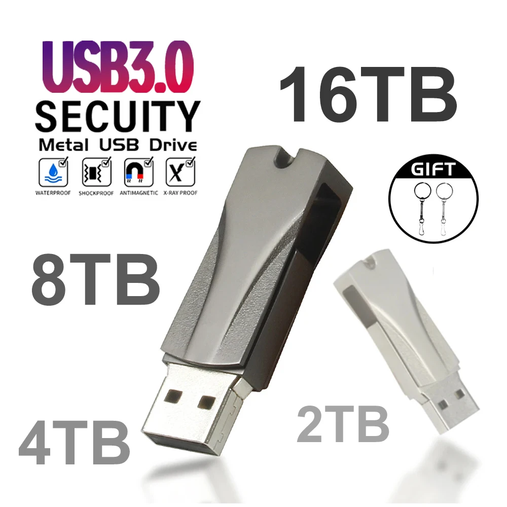 Clé USB Xiaomi 2To - USB 3.0 Haute Vitesse - Argenté - Mémoire Externe