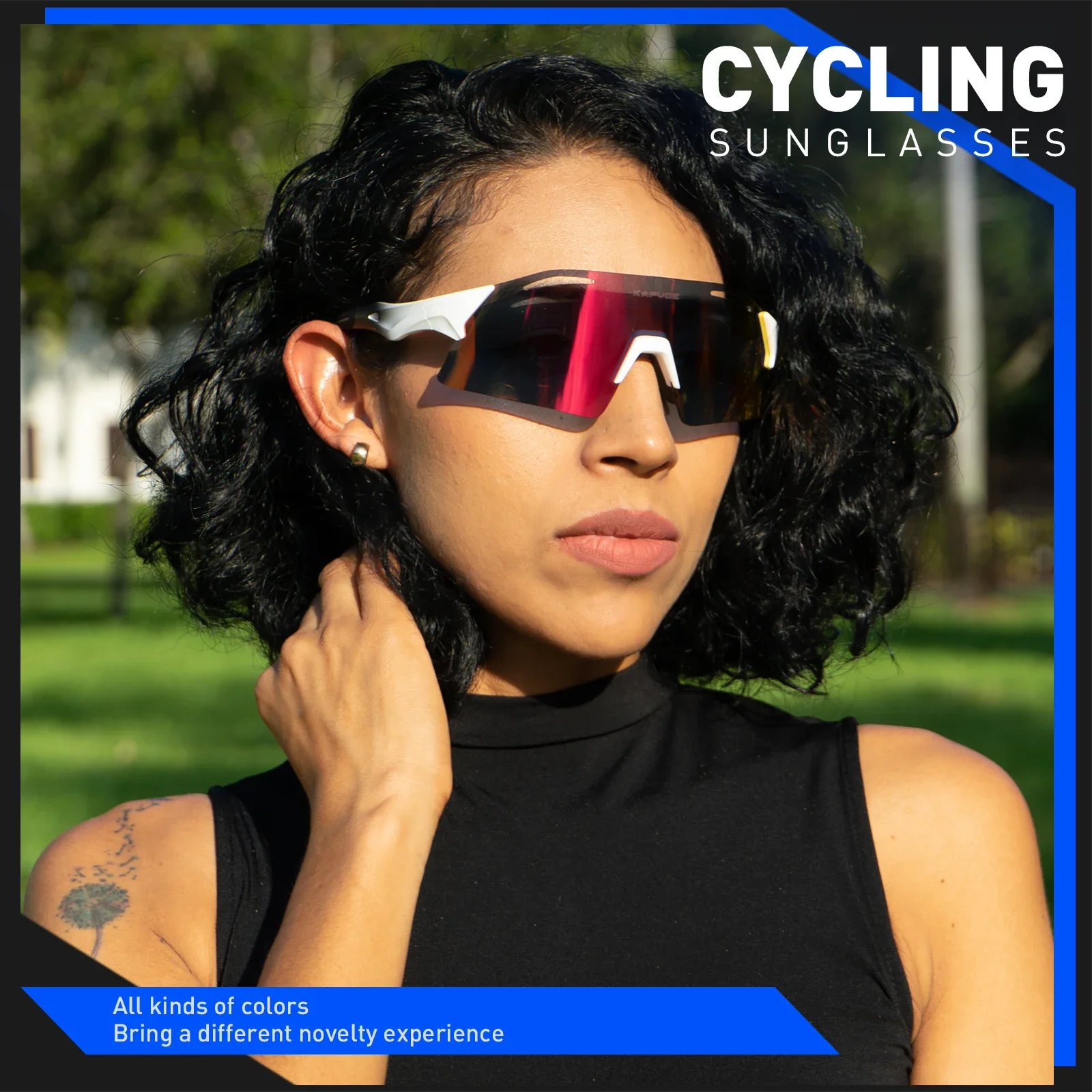 Cycling Sunglasses Cycling Glasses Sun Glasses Bicycle Glasses Sports Glasses Sport Sunglasses Outdoor Men Women Cycling Glasses UV400 MTB Bike Fishing