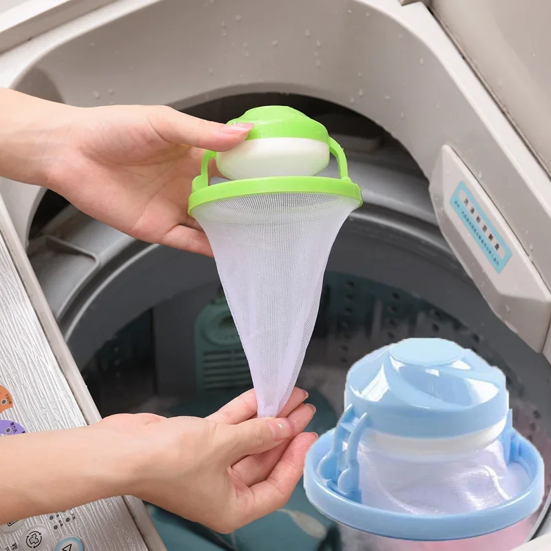 

Hair Removal Portable Filter Mesh Catcher Clothes Cleaning Ball Bag Dirty Fiber Collector Washing Machine Laundry Ball.