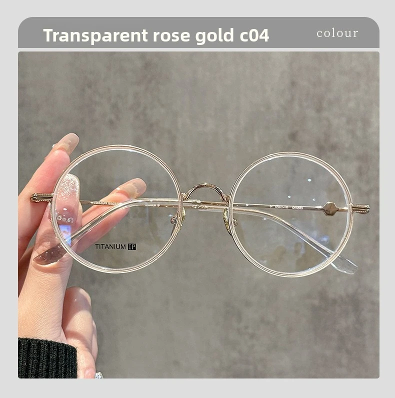 Übergroße Retro-Brille aus reinem Titan mit rundem Rahmen und Schildpattmuster für große Gesichter – Hollywood-Design, luxuriöser britischer Stil – Detail 13