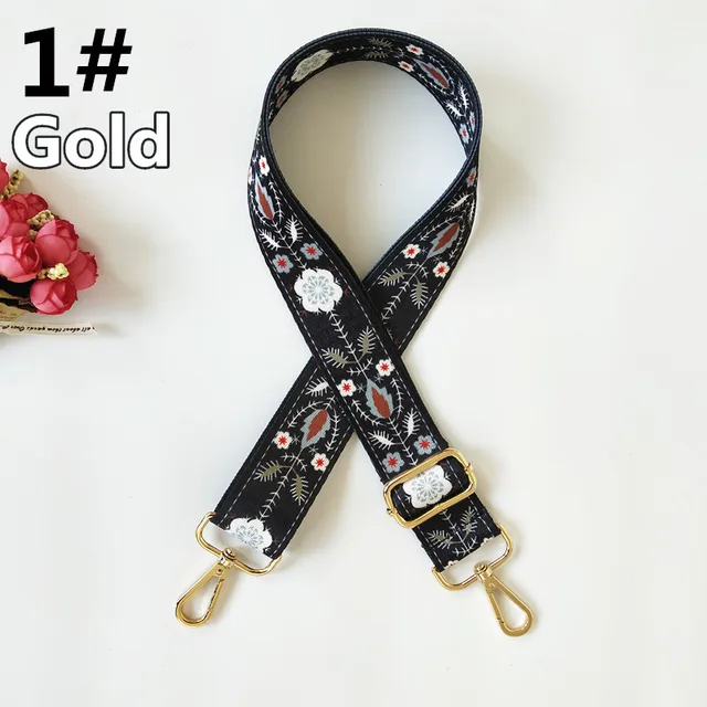DIY Rainbow Adjustable Bag Strap for Handbag Cross Body Nylon Wide Shoulder Strap Belt Replacement Handles Accessories A-1