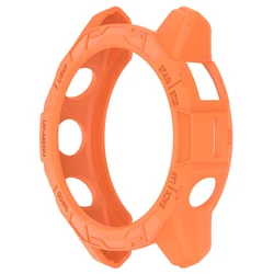 Premium Soft TPU Silicone Protective Watch Case Shell Cover for Durable Wear and Scratch Resistance (Orange)