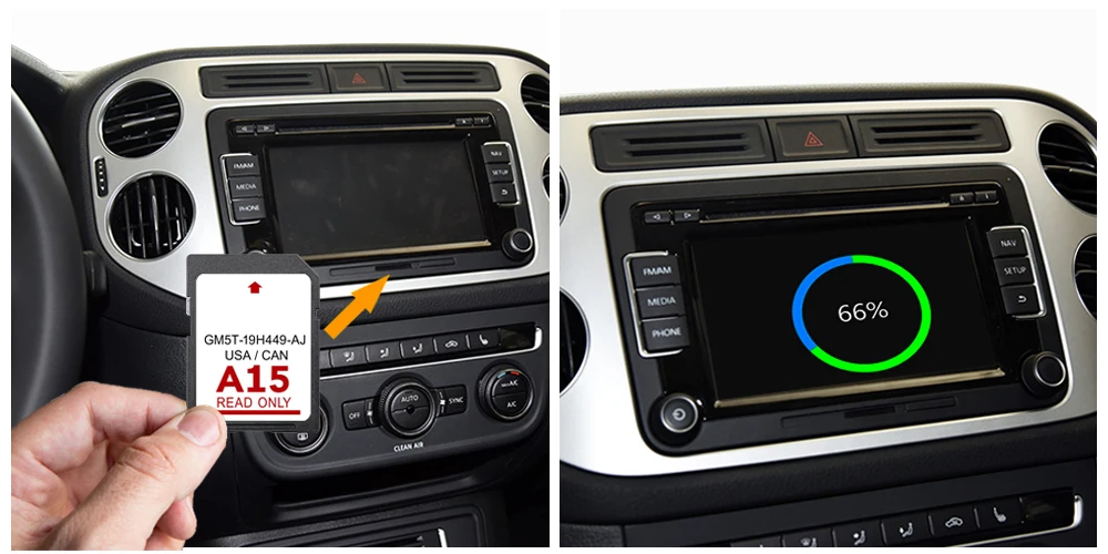 A15 Ford Fiesta 2014 2015 북미 지역 자동차 SD 네비게이션 카드 자동차 NAVI 액세서리에 적합