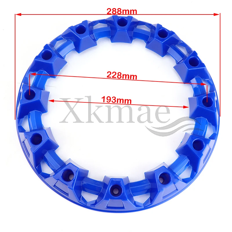 10-inch ATV Wheel Trim Hub Protection Decor Rim Cap 2Pcs Universal Vehicle All Terrain Plastic Cover fit to 10 inch tires