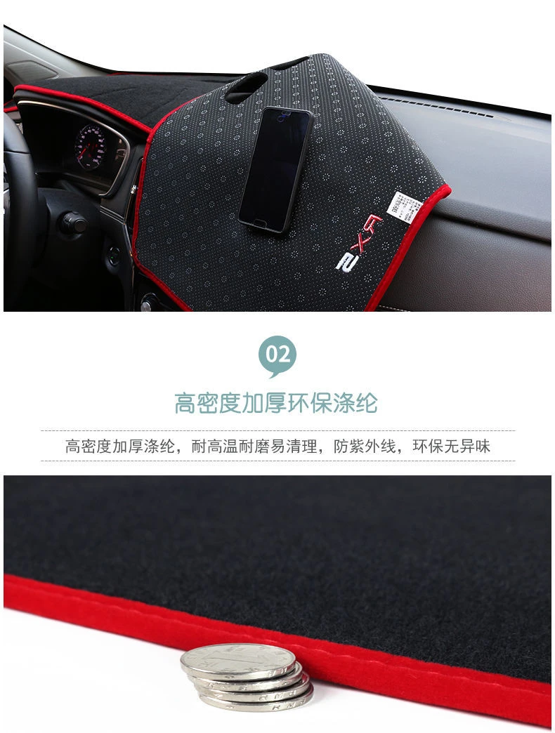 For MG ZS MGZS Car Dashboard Cover Mats Sun Shade Avoid Light Pad Carpets Anti-UV Case 2017 2018 2019 2020 2021 2022 Accessories