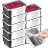 Stainless Steel Box High Temperature Resistant Foods Preservation Picnic Bento Boxes Storag Container Refrigerator Food Storage 1