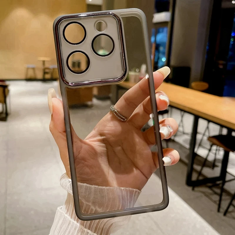 thumbnail image 1 of Fashion Soft Clear Phone Case Infinix Smart 8 Zero 30 4G Hot 30 40 Pro 40i X6731B X6525 X6836 X6837 Camera Lens Protective Cover, 1 of 4