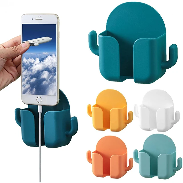 Phone Under Pillowself-adhesive Phone Holder & Cable Organizer - Wall  Mounted Storage For Iphone & Earphones