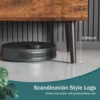 Adjustable Height Wooden Coffee Table with Hidden Compartments and Shelves Small Homes, Apartments, Reception Rooms, Rust Brown 2