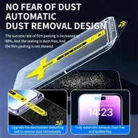 Protecteur d'écran avec revêtement oléophobe, verre anti-espion, installation sans poussière, iPhone 13, 11, 12, 14 Pro Max, Mini X, Poly 15, 8K, 1-2 pièces 5