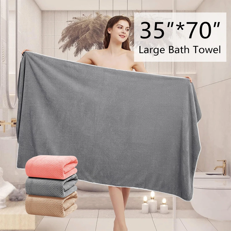 Oversize Microfiber Bath Towel 35 x 70 Bath Towels for Shower Pool Beach Super Absorbent Soft Quick Dry Large Size microfiber towel bath towel