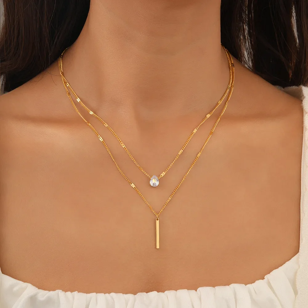 Simple Romantic Cross Pendants Necklace for Women Fashion Boho Gold Color Choker Necklaces Vintage Female Party Jewelry Gifts