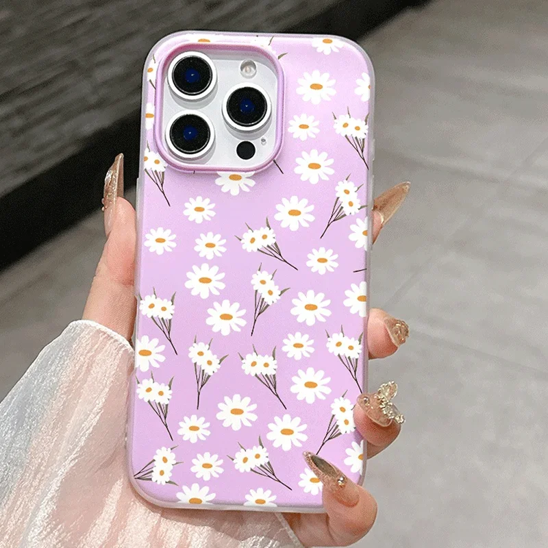 Elegant Pale Daisy Flower 2-in-1 Hard Phone Case