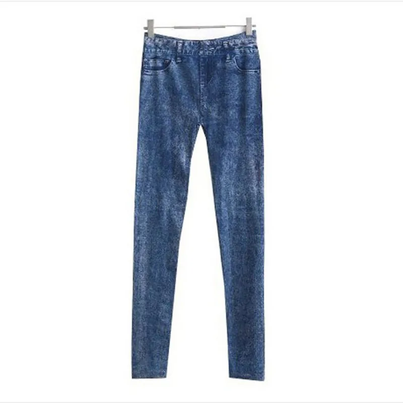 DOIAESKV Women's Skinny Denim Leggings Stretchy Slim Leggings Comfortable Fashion Sexy Jean Pants 5