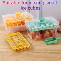 Ice Trays for Freezer with Lid & Bin, Ice Cube Tray Making 68 pcs Ice Cubes, Easy Press to Release Ice 2