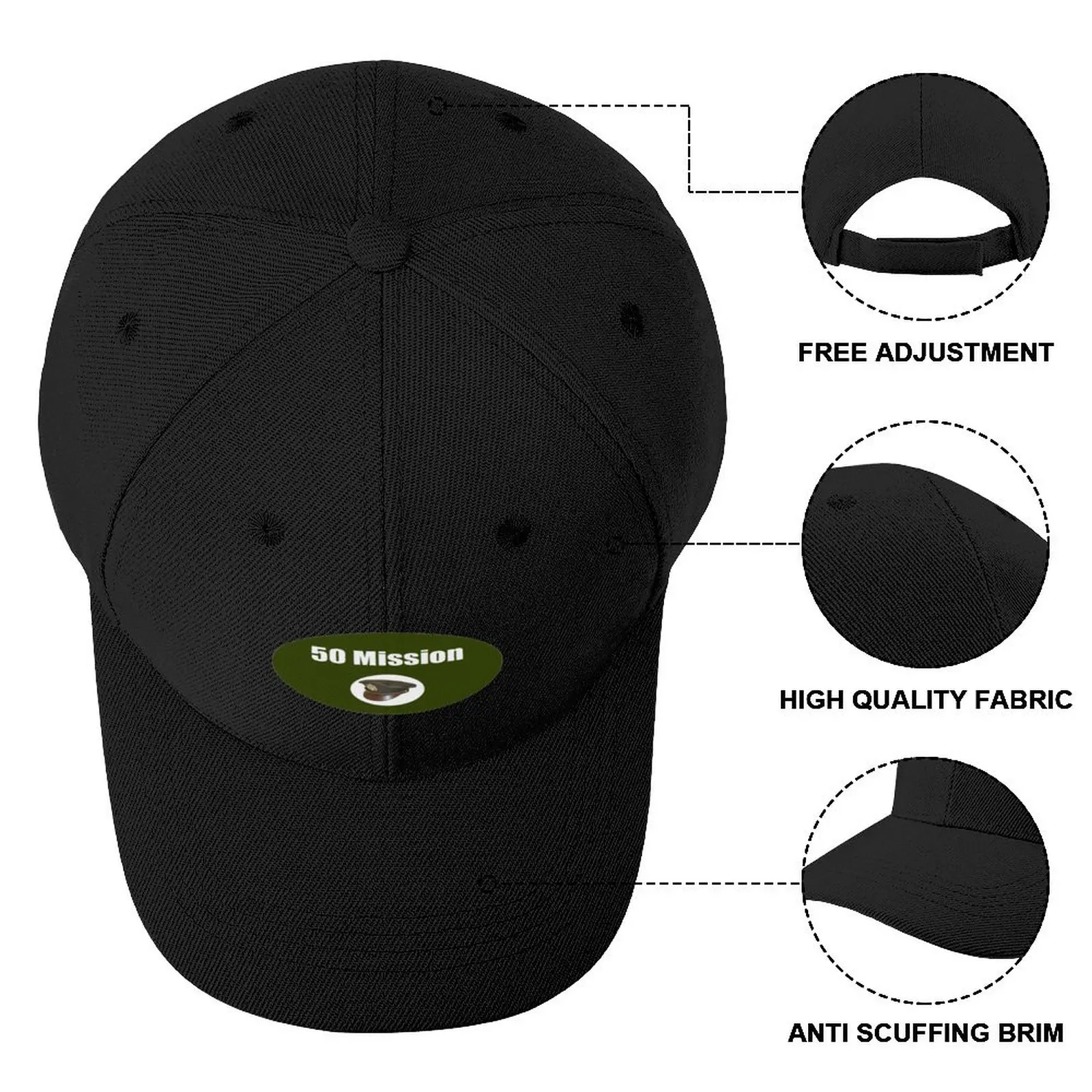 50 Mission Cap Baseball Cap Luxury Man Hat Visor Cap For Men Women'S -  AliExpress