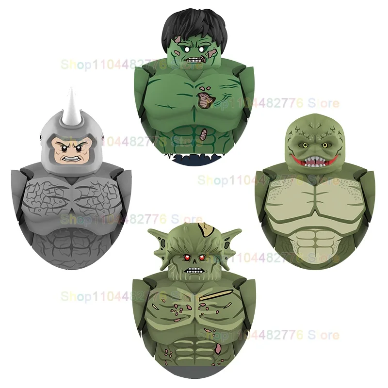 7CM 새로운 움직이는 모델 미니 브릭 히어로즈 조립 호환 액션 피규어 퍼즐 빌딩 블록 장난감 선물 AF344-369