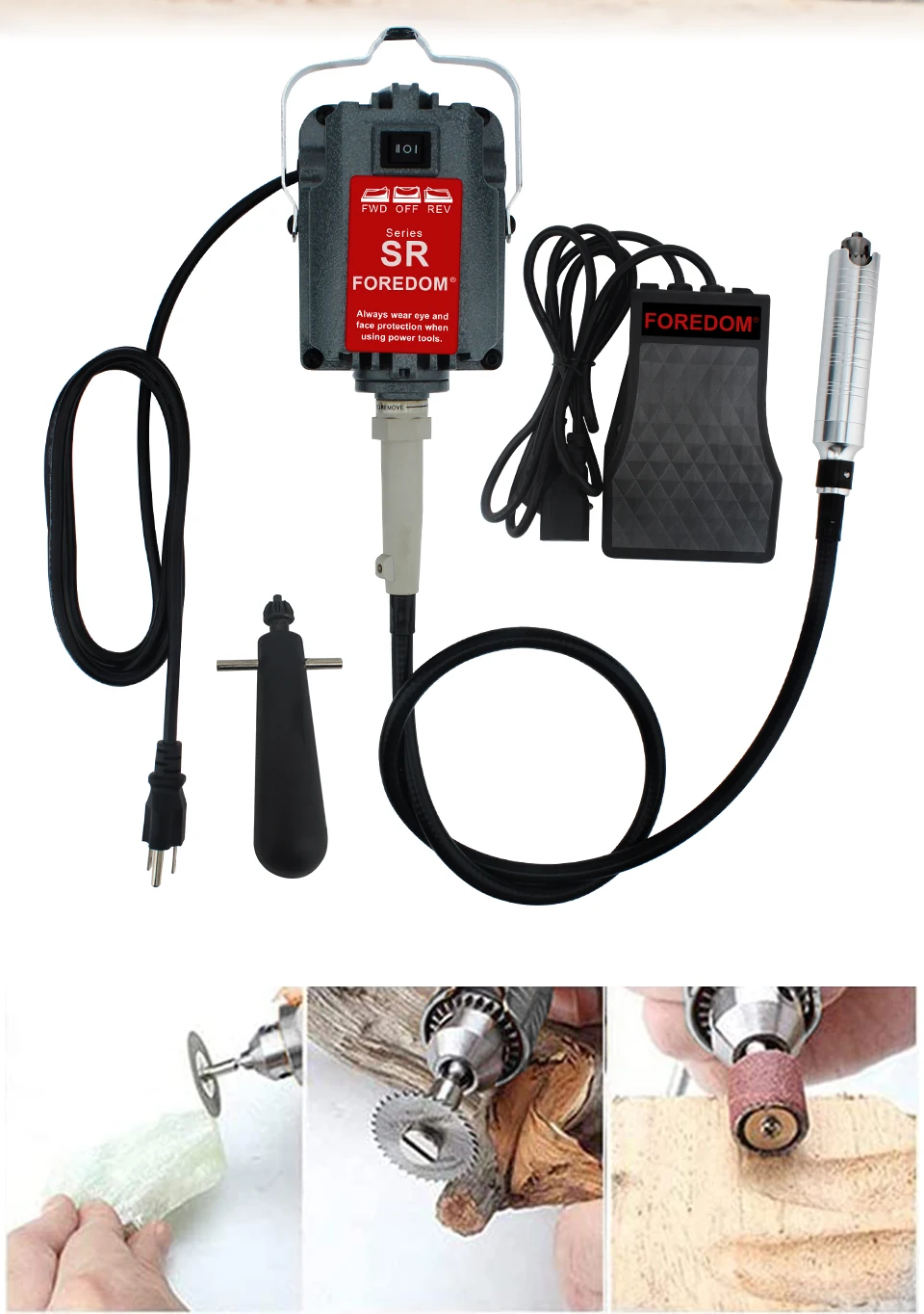 

Rotary Tool Jewelry Machine Hanging Flex Shaft Grinder for Carving Buffing Drilling Polishing