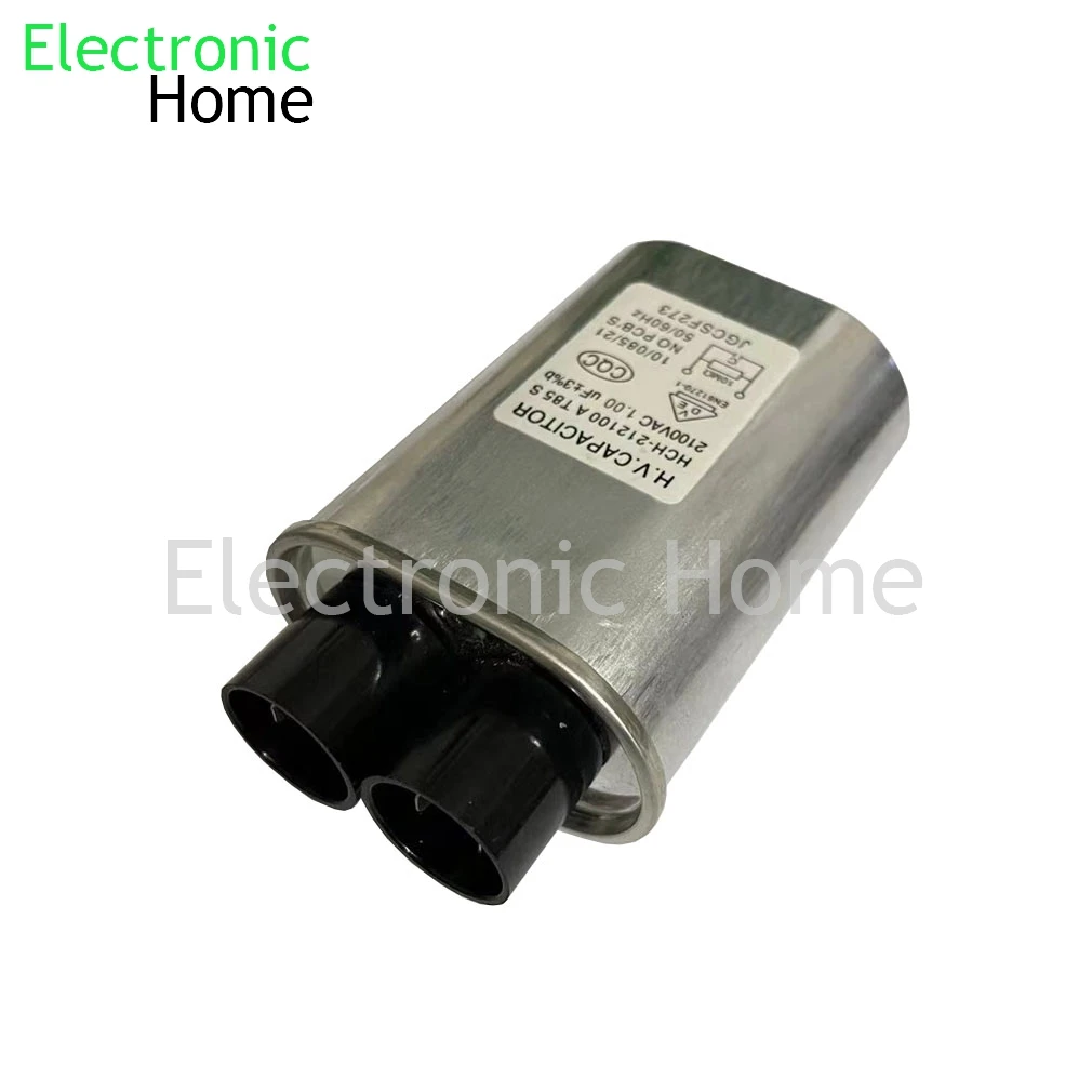 High Voltage Capacitor 1PCS/LOT Microwave oven high voltage capacitor 1.0UF 2100V 1UF plug 4.8MM 2100V1UF 1.0UF2100V 2100VAC HCH-212100 A T85 S