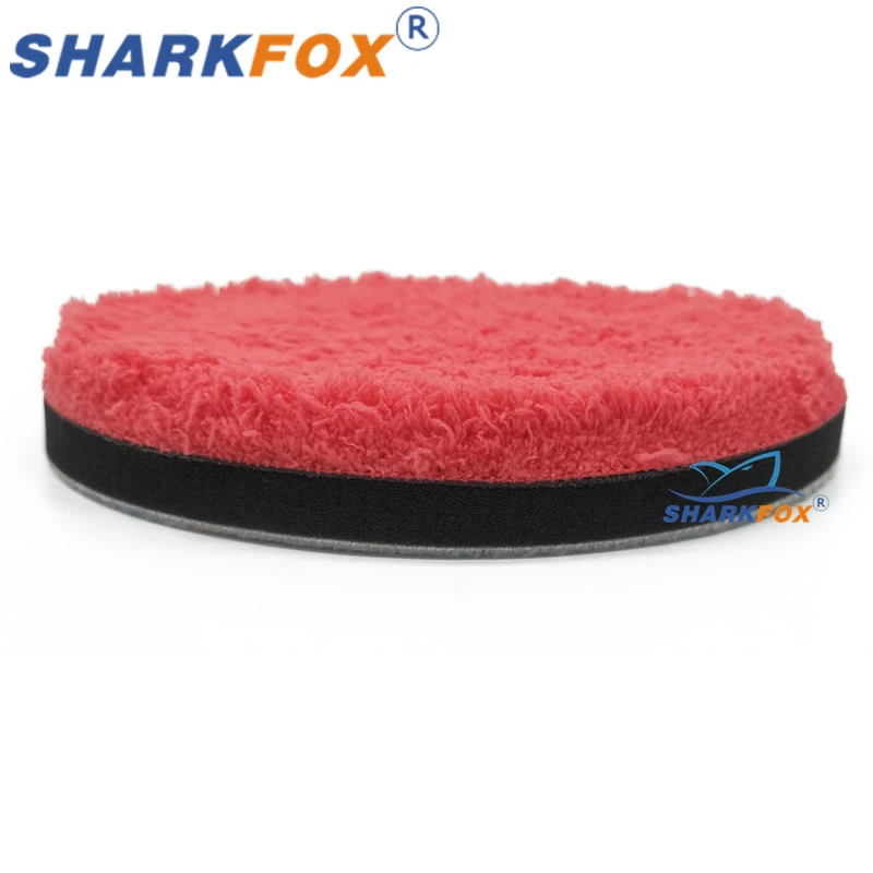 Car Polishing Pad Sharkfox 3-7" Car Polishing Pad Microfiber ing Pad Removing Wax er Kit Replaceable Polishing Disk For Car Polisher