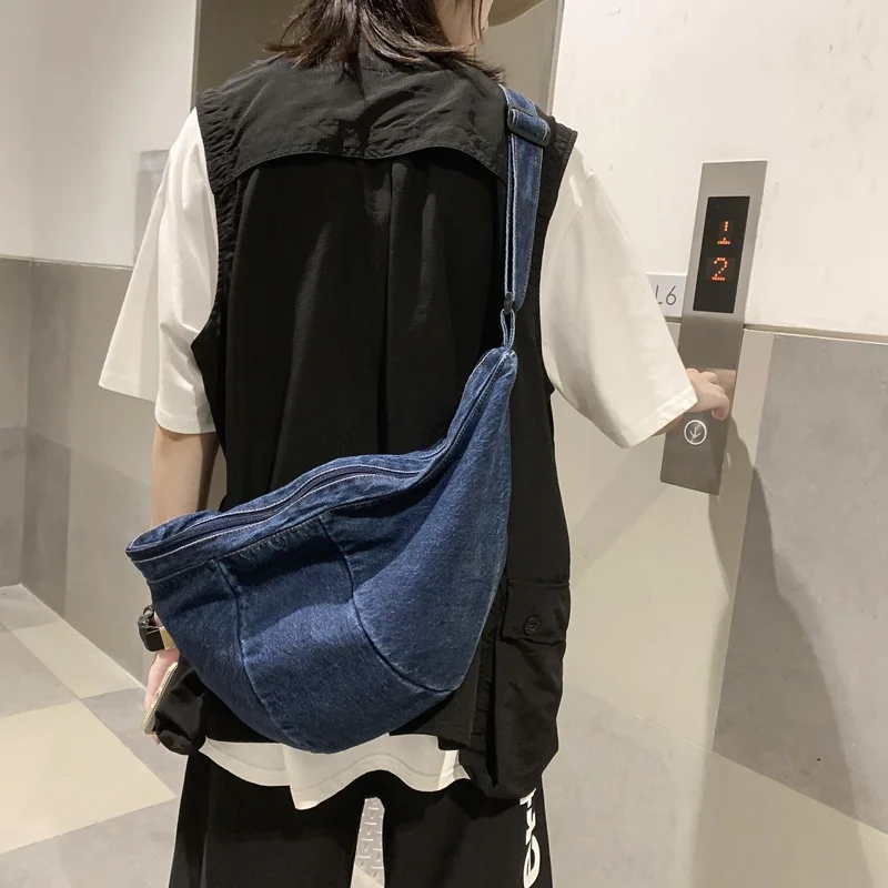 Fashion New Shoulder Bag Women High Quality Cowboy Crossbody Bag Brand Designer Chest Pack Big Capacity Female Tote Bags Purse